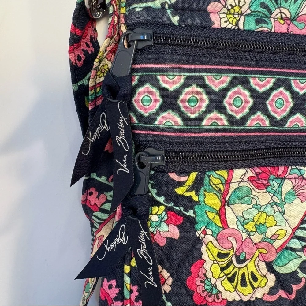 Vera Bradley Floral Paisley Quilted Crossbody Purse Bag